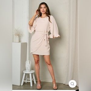 NWT Dress Up Nude/Blush dress